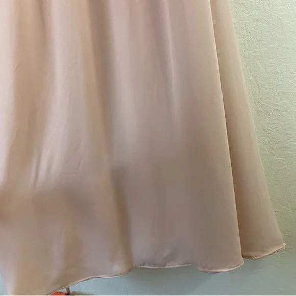 Show me your MuMu Size XS Blush Pink Caitlin Ruffle Spaghetti Strap Maxi Dress - Picture 5 of 7